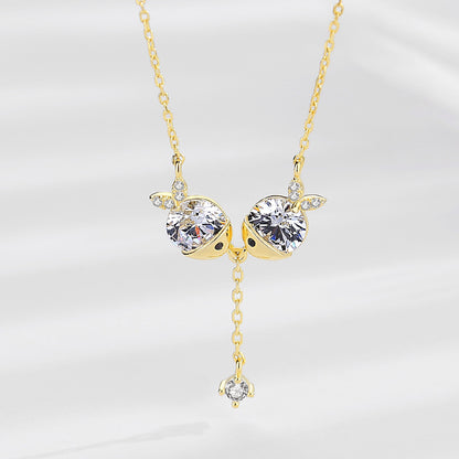 Cute necklace zircon necklace