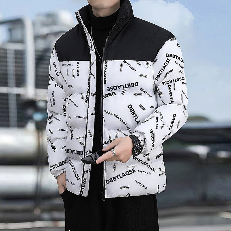 Winter Down Cotton-padded Coat Printing