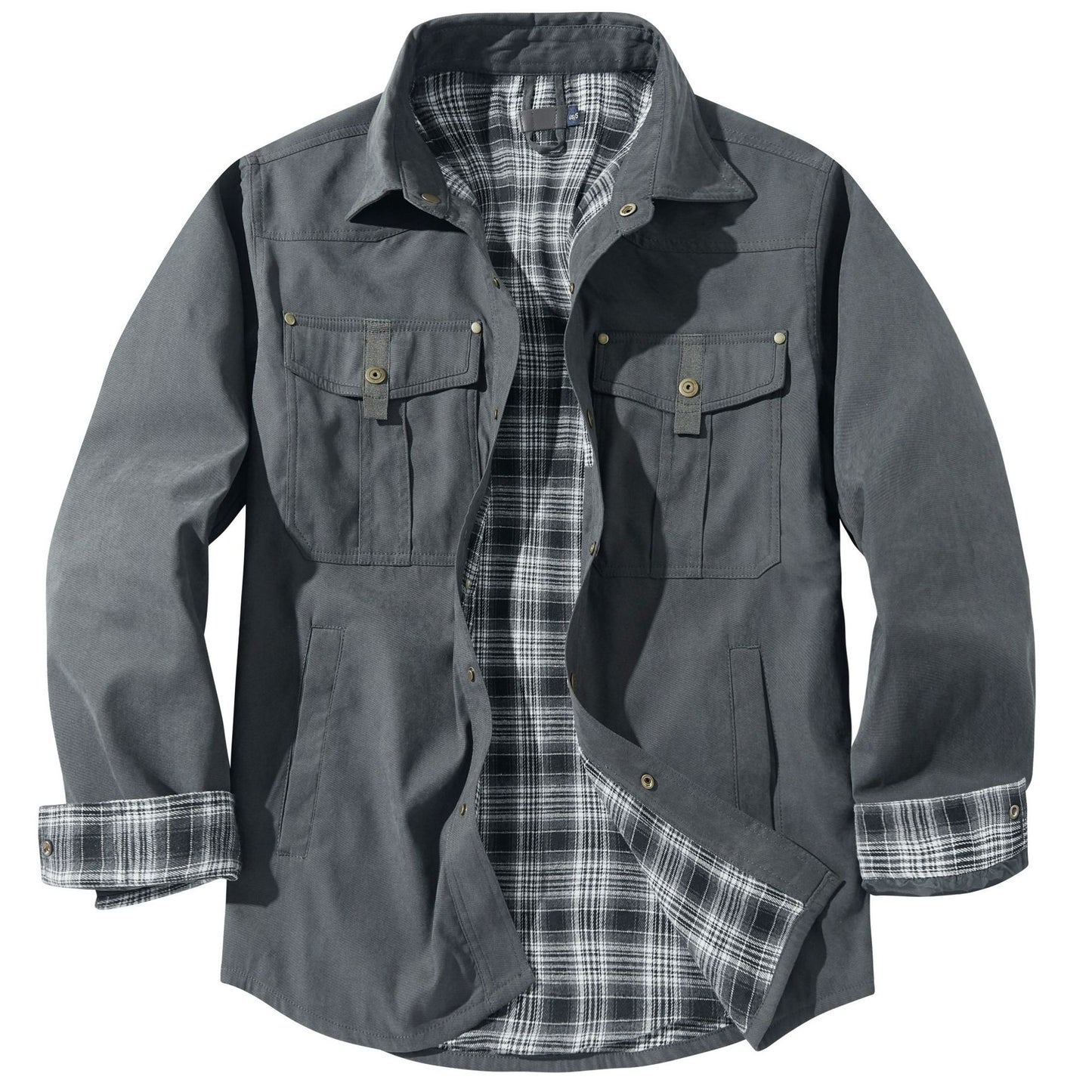 S.M.   Flannel Casual Retro Western Style Jacket