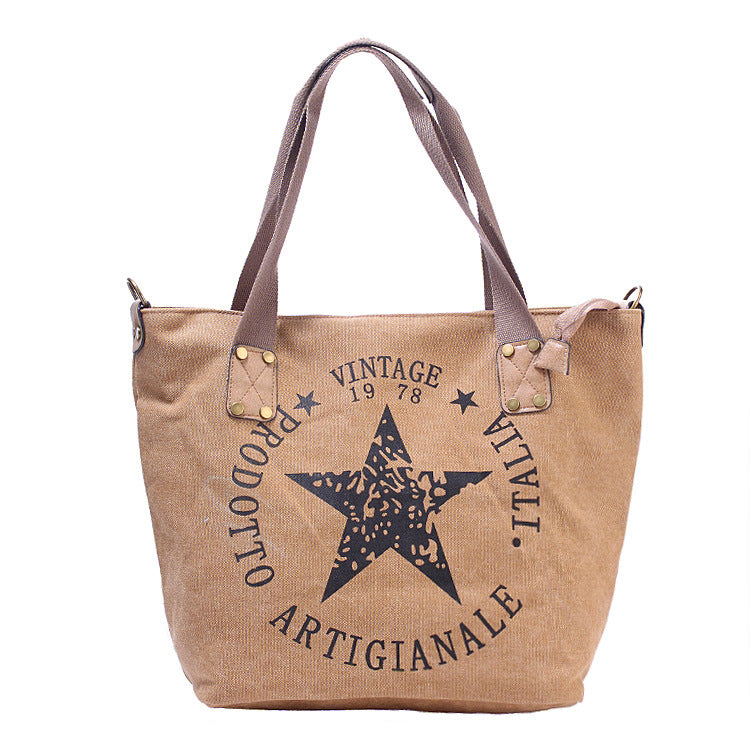 a brown bag with a star on it