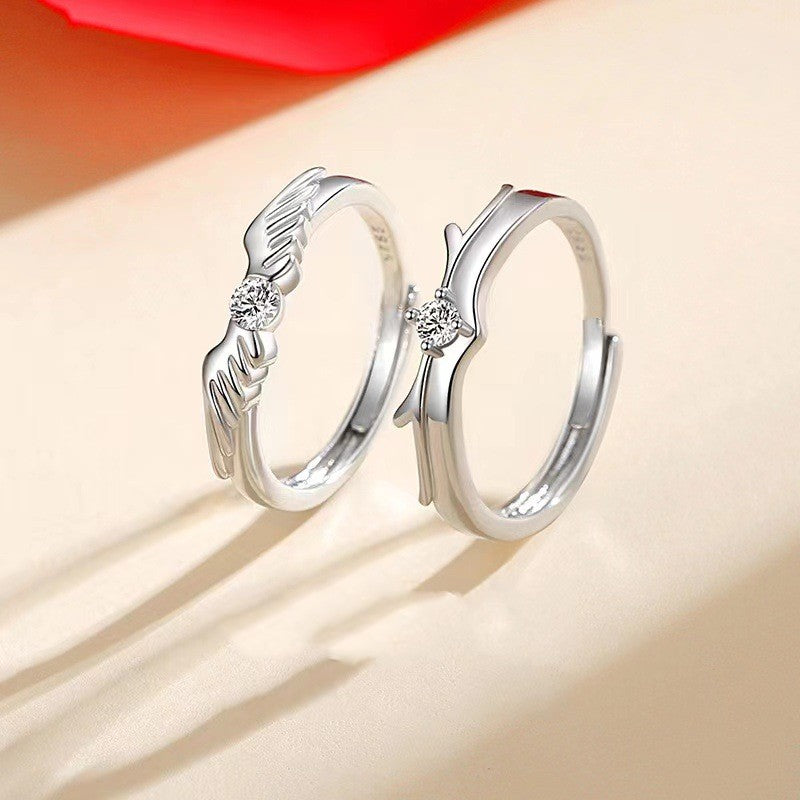 Simple Angel wings rings