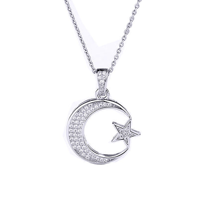 Moon Star Pendant Customized Trendy Female Necklace Pendant