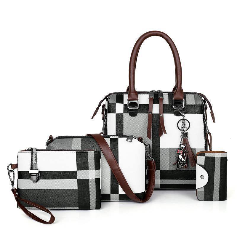 S.B. New Luxury Handbags Plaid Women Bags Designer