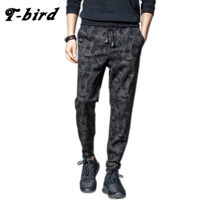 T-Bird 2021 Joggers Pants Men Streetwear Camouflage Pants pantalon homme Hip Hop Men Joggers Sweatpants High Quality Male Pants