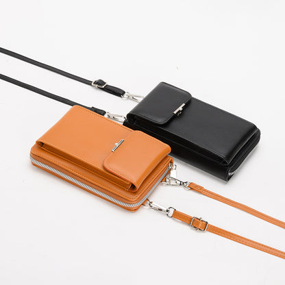 S.B. Fashion Large Capacity Mobile Phone Bags Women Small Zipper Crossbody Shoulder Bag Long Wallet