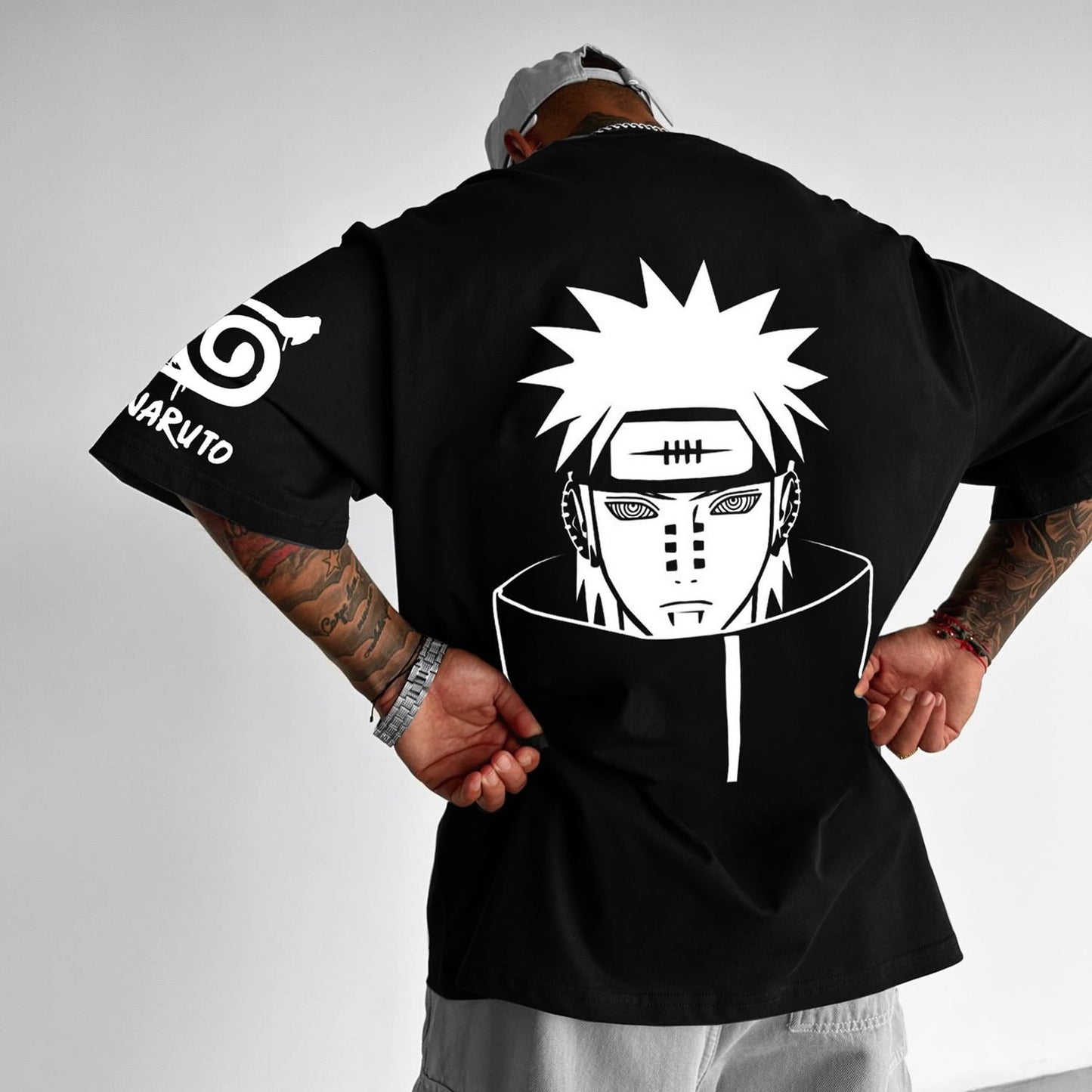 S.M. NARUTO Naruto anime personality heavy cotton T-shirt