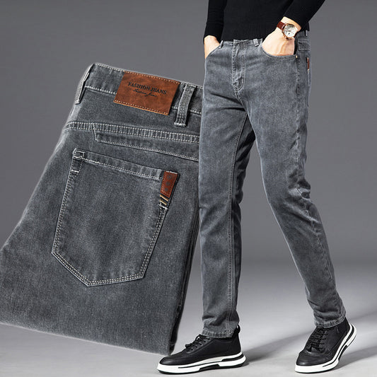 F.J.C.  S.M. Smokey Gray Loose Straight leg denim