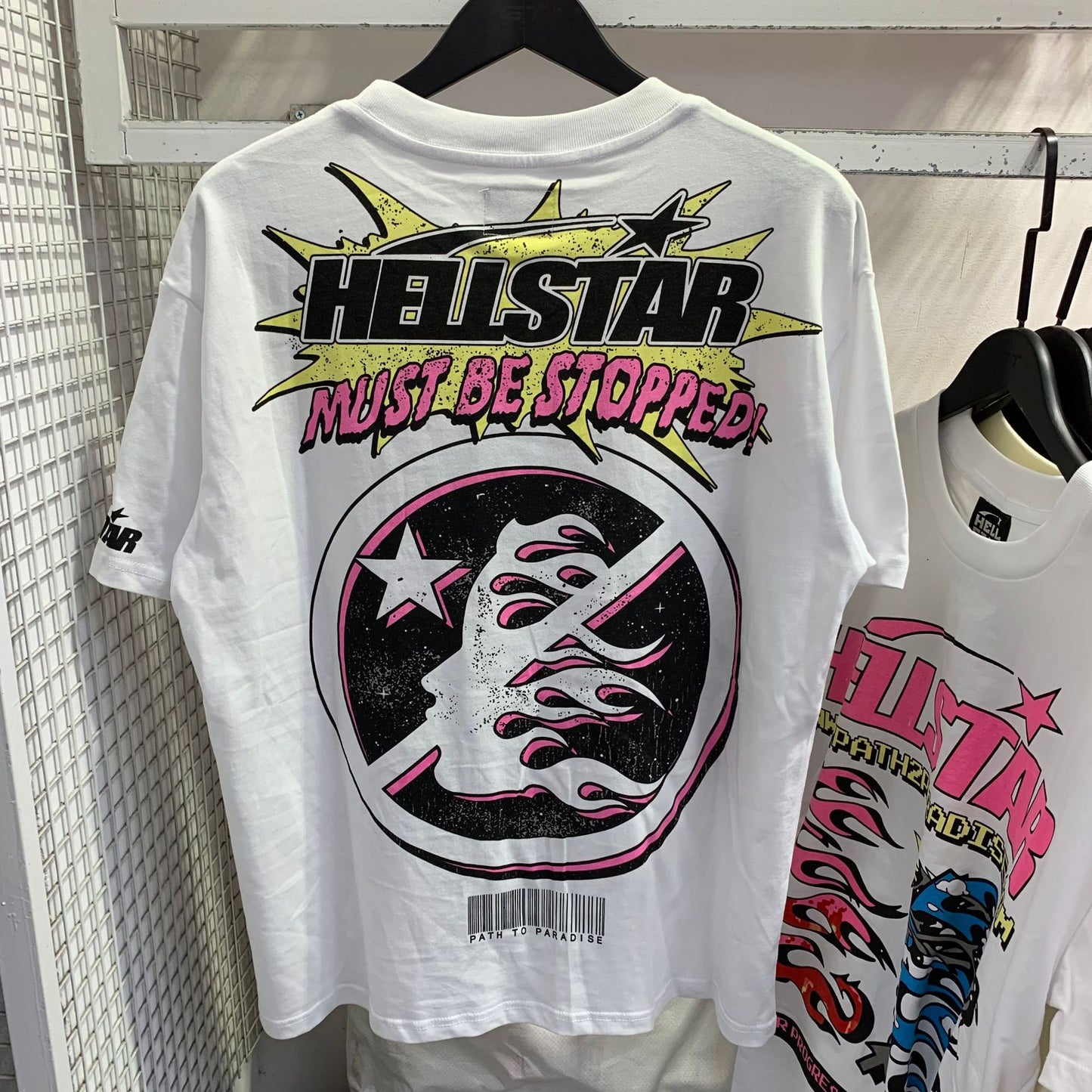 S.M. Hell star explosion news street fashion short-sleeved S.W.