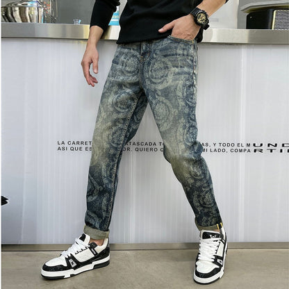 S.M. Men's Jeans Casual Stretch Pants