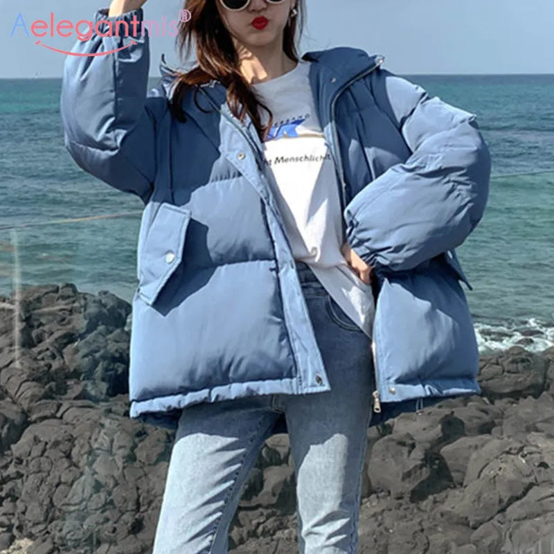 Women Thicken Warm Parka Coat Loose Oversized S.W.