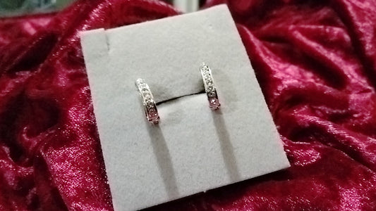 Silver small hoops