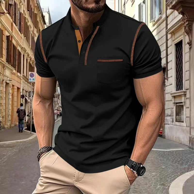 S.M. Short-sleeved Quick-dry Casual Polo Shirt