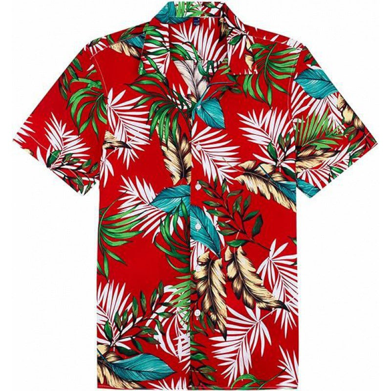 S.M. Men's Tropical summer Shirt 3D Digital Printing Tee