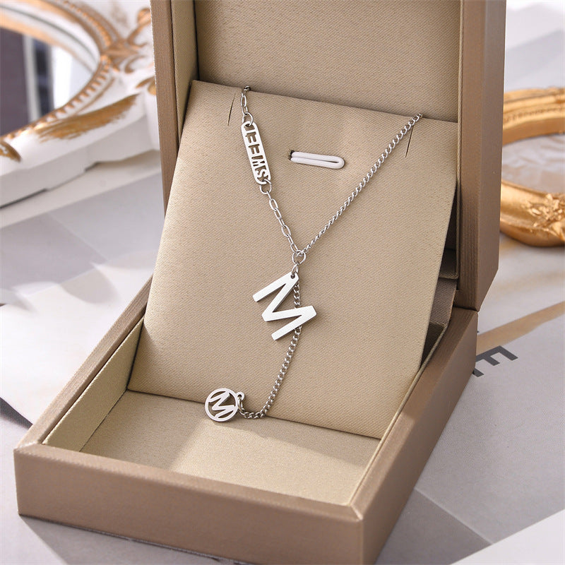 Titanium Steel Necklace Female Fashion Personality