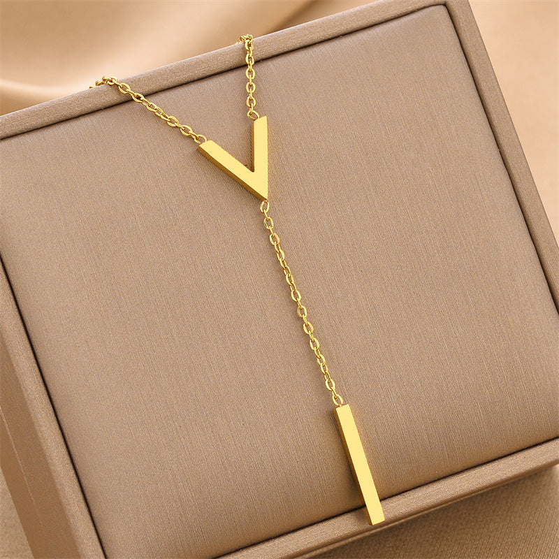 Titanium Steel Necklace Female Fashion Personality