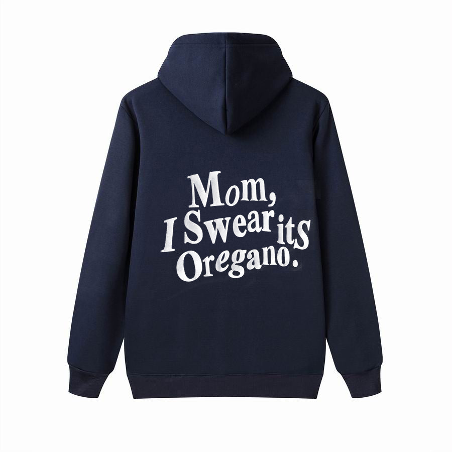 Hoodie Brushed Hoody Letter Print