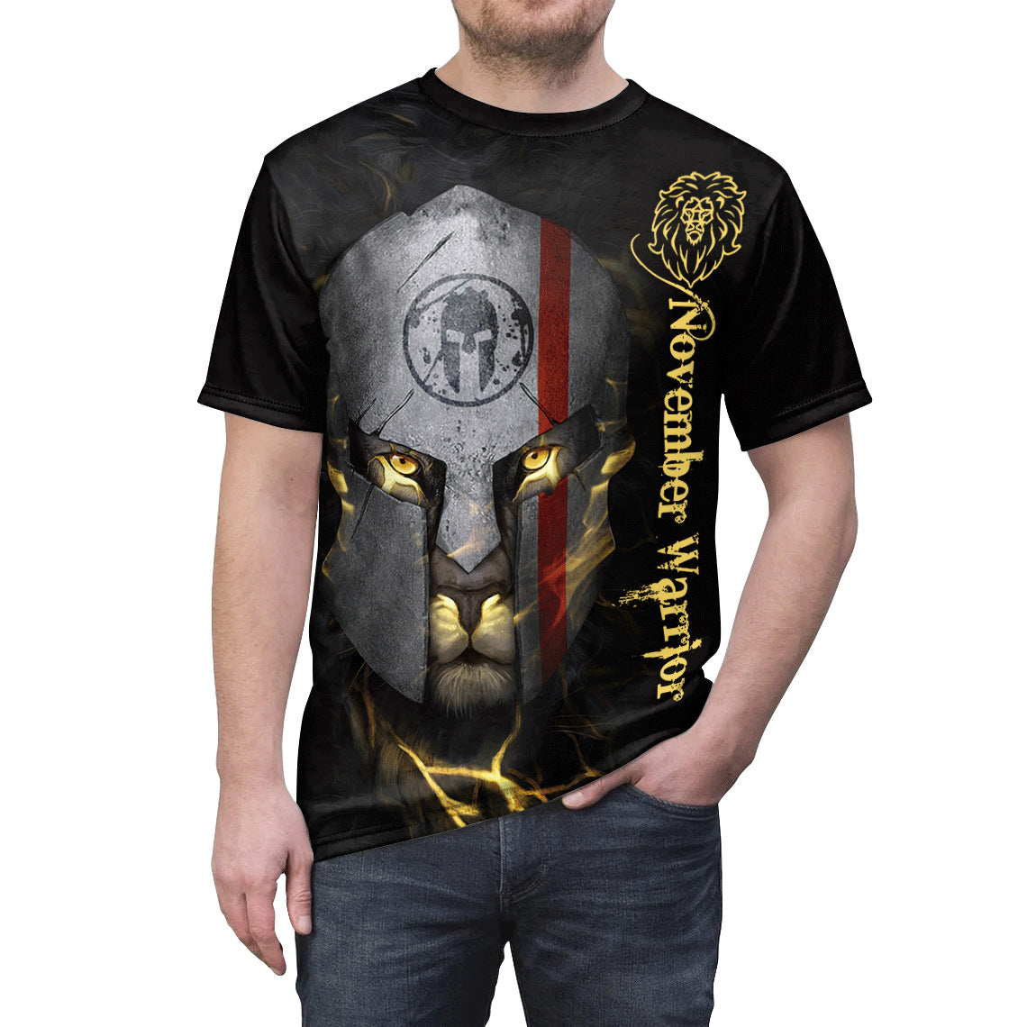 Men's  Tool Gear Graphic Print Round Neck T-shirt. S.M.