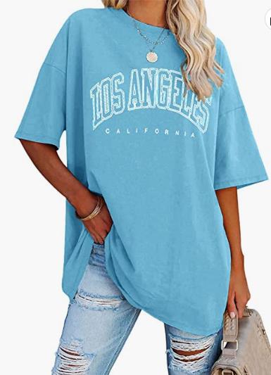 Women's Oversized Half Sleeve Summer Loose Casual T-shirt