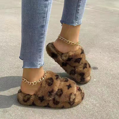 Women's fur slide's shoes