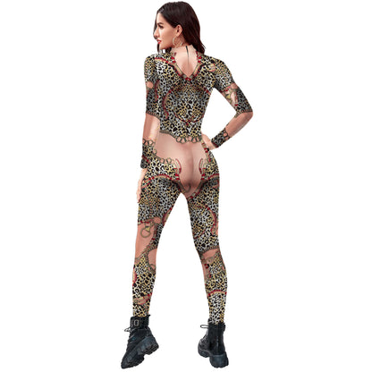 Women's One-piece Digital Printing Role Performance Tight Clothes