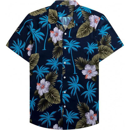 S.M. Men's Tropical summer Shirt 3D Digital Printing Tee