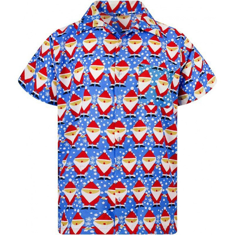 S.M. Men's Tropical summer Shirt 3D Digital Printing Tee