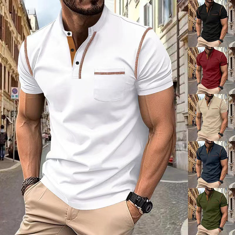 S.M. Short-sleeved Quick-dry Casual Polo Shirt