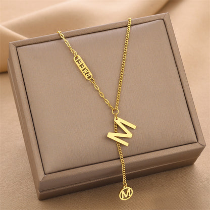 Titanium Steel Necklace Female Fashion Personality