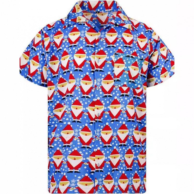 S.M. Men's Tropical summer Shirt 3D Digital Printing Tee