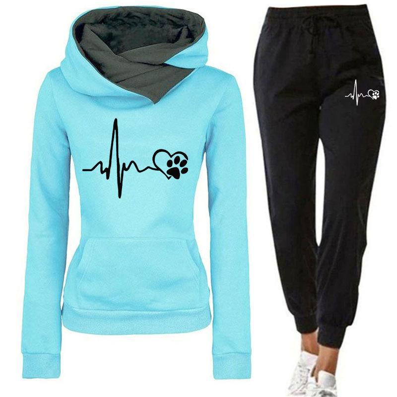 S.W. Heartbeat Frequency 2 piece sportswear set