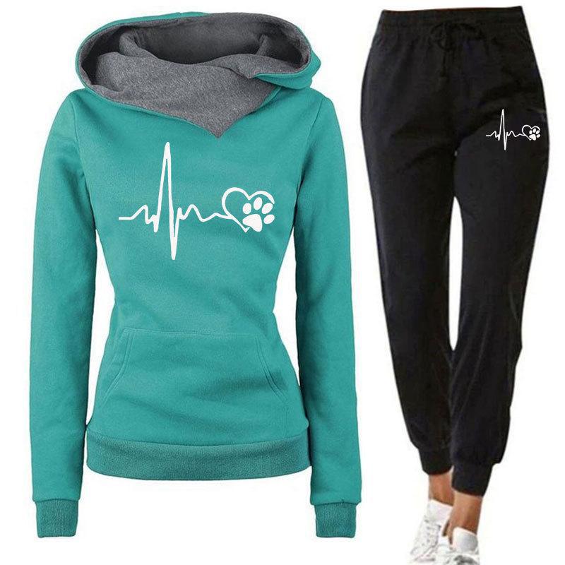 S.W. Heartbeat Frequency 2 piece sportswear set