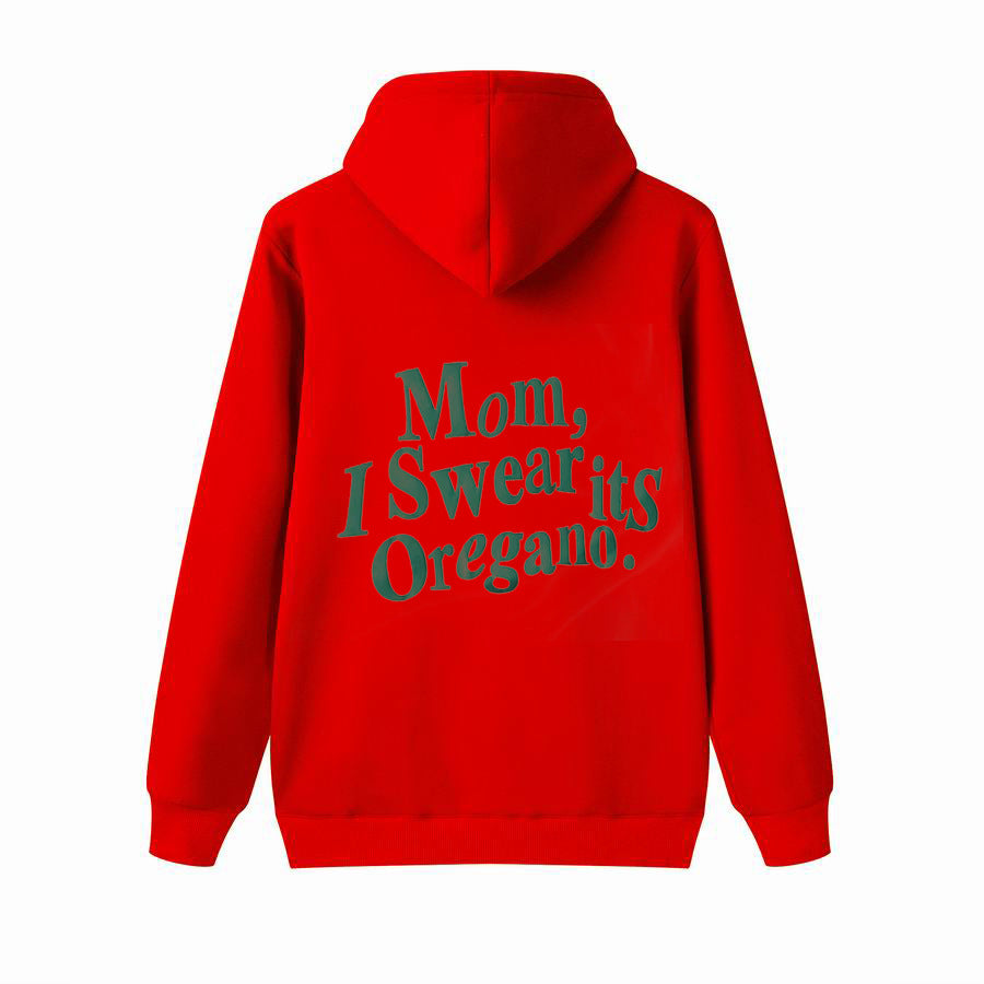 Hoodie Brushed Hoody Letter Print