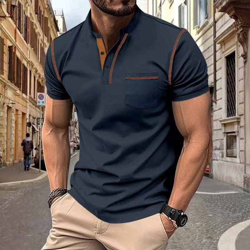 S.M. Short-sleeved Quick-dry Casual Polo Shirt