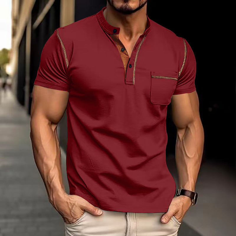 S.M. Short-sleeved Quick-dry Casual Polo Shirt