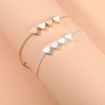 Fashion Love Pendant Simple Bracelet