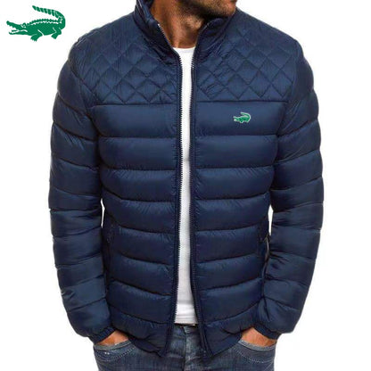 S.M. Men's Zipper Cotton Down Jacket Warm and Comfortable