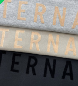 S.M.  ETERNALS ZONE Main line letter hoodie