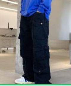 S.M. Retro multi-pocket Over-sized Cargo pants