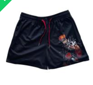 S.M. Shorts Fitness sports polyester breathable shorts Various anime styles