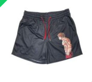 S.M. Shorts Fitness sports polyester breathable shorts Various anime styles