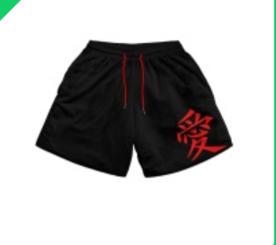 S.M. Shorts Fitness sports polyester breathable shorts Various anime styles