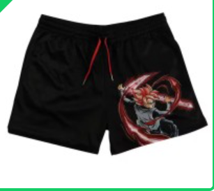 S.M. Shorts Fitness sports polyester breathable shorts Various anime styles