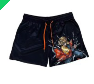 S.M. Shorts Fitness sports polyester breathable shorts Various anime styles