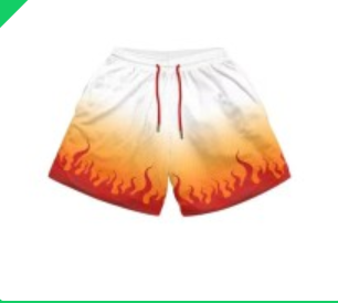 S.M. Shorts Fitness sports polyester breathable shorts Various anime styles