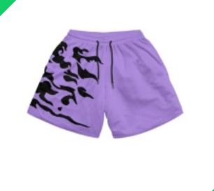 S.M. Shorts Fitness sports polyester breathable shorts Various anime styles