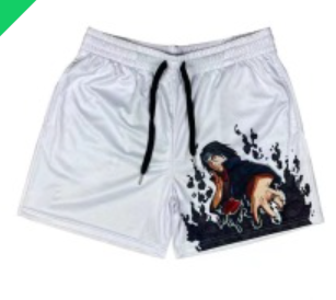 S.M. Shorts Fitness sports polyester breathable shorts Various anime styles