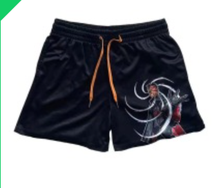 S.M. Shorts Fitness sports polyester breathable shorts Various anime styles