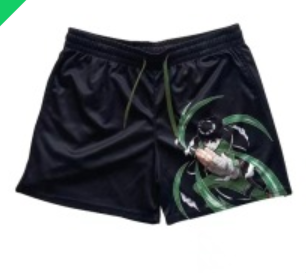 S.M. Shorts Fitness sports polyester breathable shorts Various anime styles