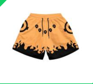 S.M. Shorts Fitness sports polyester breathable shorts Various anime styles