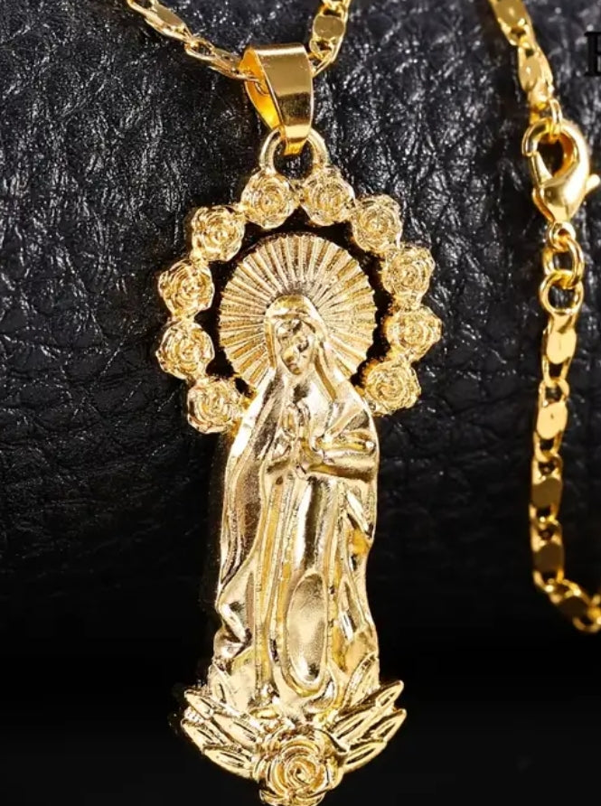 Religious pendant on a Singapore chain